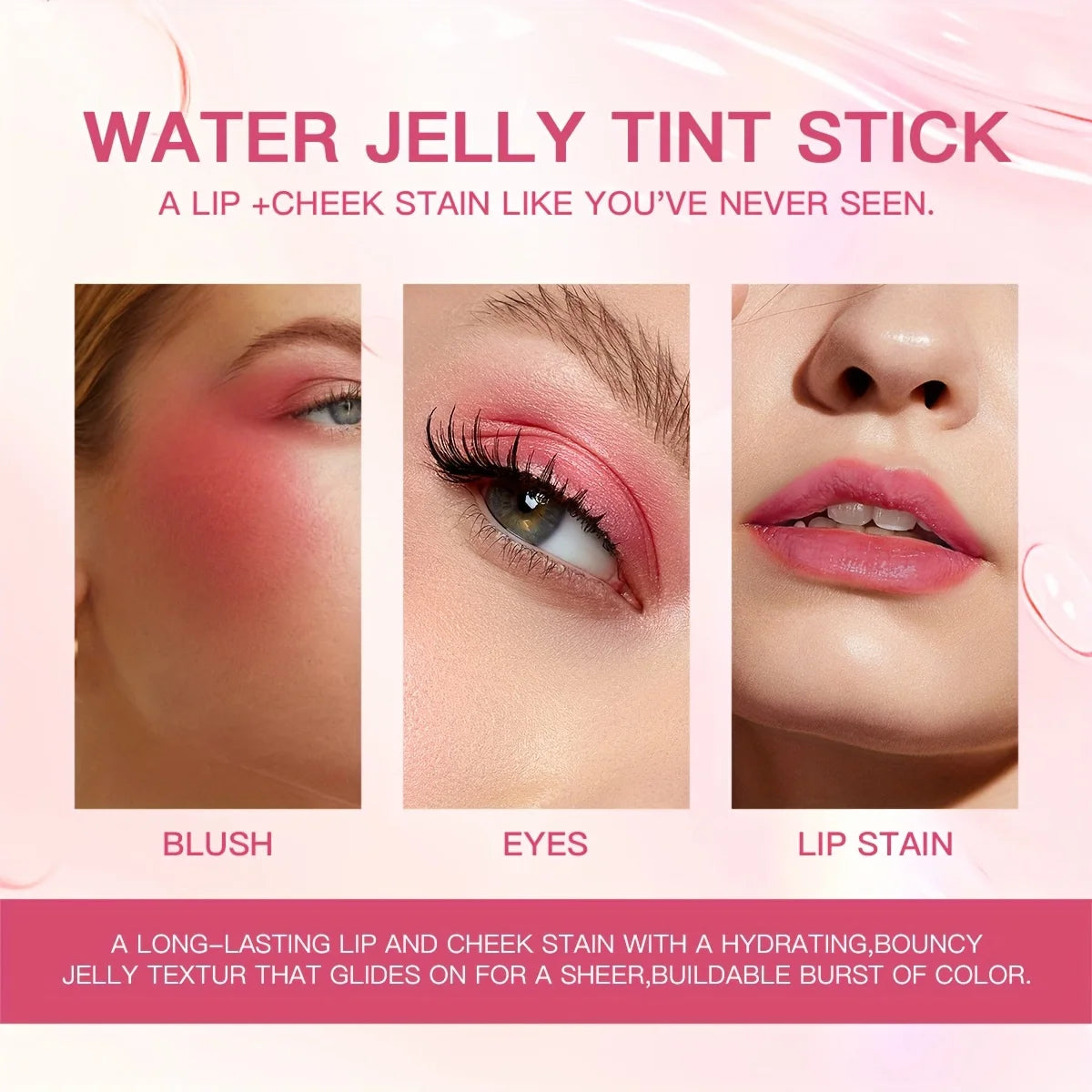 4 Colors Jelly Blush Stick
