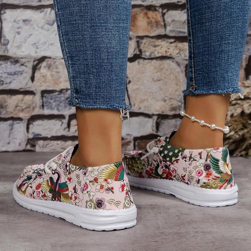 Fashion Casual Shoes Women's Sneakers 2024 New Soft Walking Women Sneakers Slip On Breathable Women Shoes Ladies Vulcanize Shoes