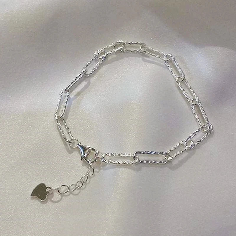 Crystal Star Pentagram Imitation Pearl Bracelet for Women Girl Vintage Aesthetic Charm Bead Fish Chain Bracelet Jewelry Gift