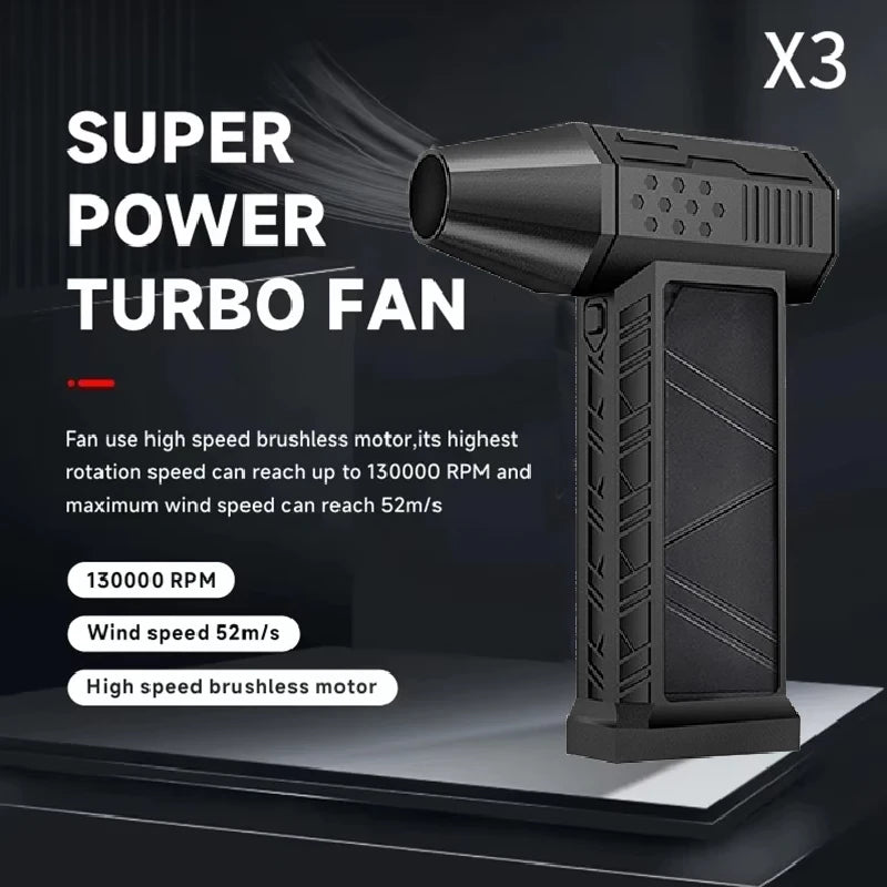 Air Blower Turbo Jet Fan Electric Power Display Handheld Mini Dust Cleaner High Speed Duster Gun Cleaning Tool