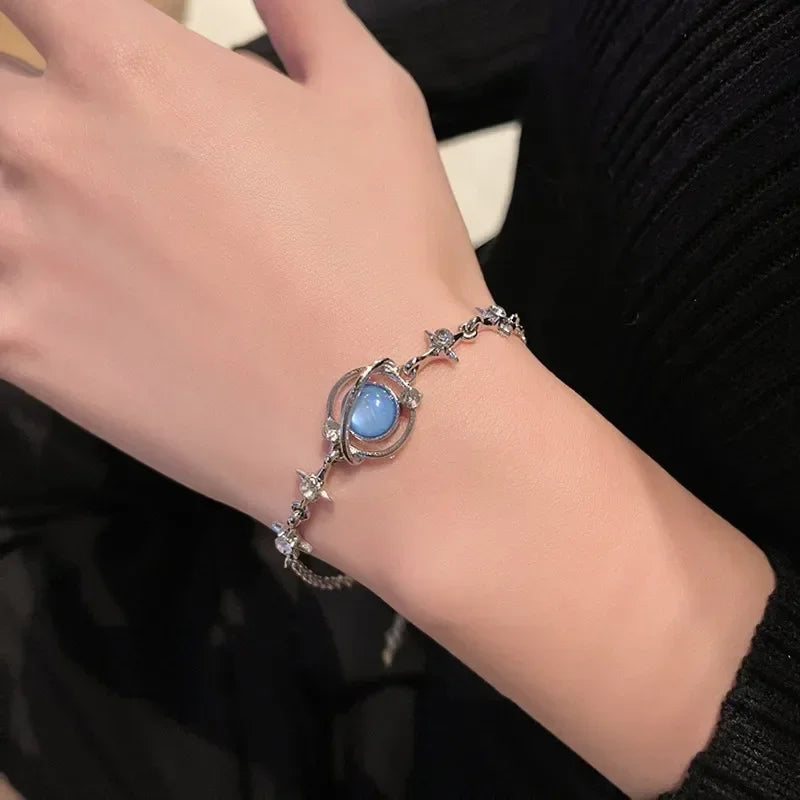 925 Sterling Silver Double Layer Pearl Bracelet for Women Girl Design Bead Korean Jewelry Dropshipping Charm Bracelet