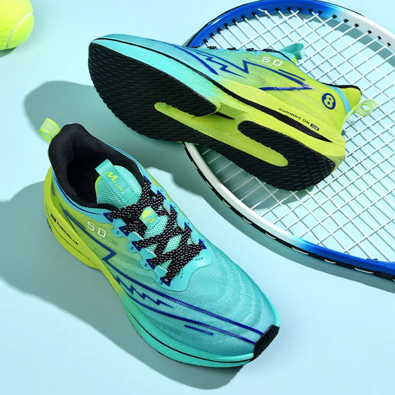 Summer New Men's Shoe Marathon Non-slip Cushion Sports Running Shoes Training Shoes Women Outdoor Soft Sole Mesh Couple Sneakers