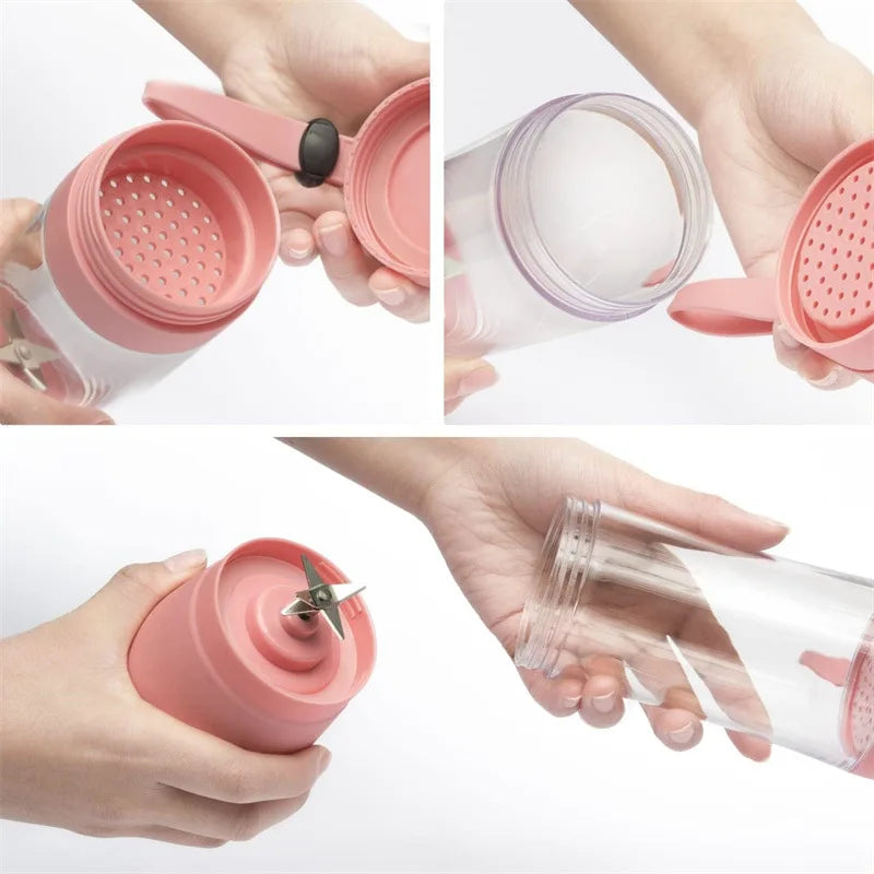 380ml household juice mixer mini electric juicer USB rechargeable smoothie smoothie shake mixer outdoor picnic portable juicer