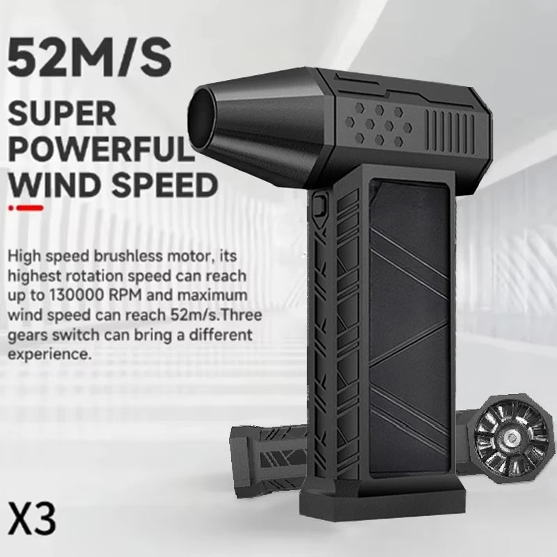 Air Blower Turbo Jet Fan Electric Power Display Handheld Mini Dust Cleaner High Speed Duster Gun Cleaning Tool
