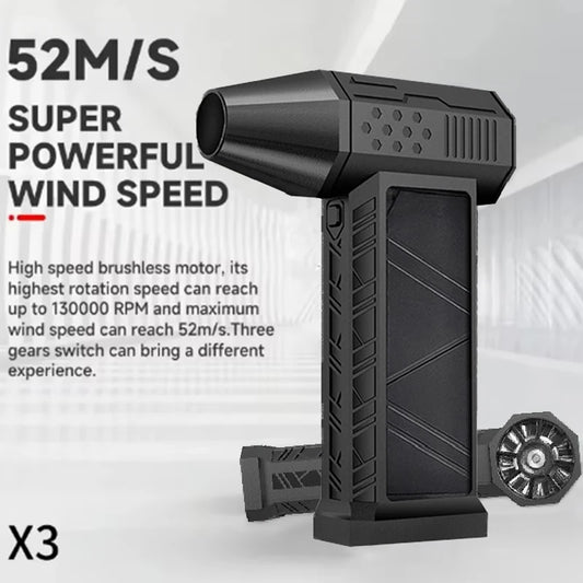 Air Blower Turbo Jet Fan Electric Power Display Handheld Mini Dust Cleaner High Speed Duster Gun Cleaning Tool